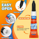 INSOIA Super Glue Gel Clear, 12 x 3g, All Purpose Non-Drip Single-Use — 8