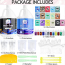 Pmbqifay Epoxy Resin Kit, 1.1 Gallon Clear Resin Epoxy, High-Gloss, No Bubbles, Not Yellowing, Self-Leveling for DIY… — 2