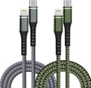 USB C to Lightning Cable, 2 Pack 3FT [Apple MFi Certified] iPhone Cable 1