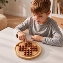TOWO Wooden Peg Solitaire Game, Classic Round Board Puzzle Toy — 3