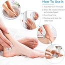 LINKEVAP Electric Callus Remover for Feet, Professional Pedicure Kit Foot Scrubber for Dry, Dead, Cracked, Hard Skin, at Home Feet Spa Care Kit for Men & Women (Cold White) — 6