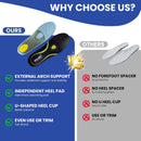 Shoe Inserts for Women & Men Arch Support Orthotics Insoles for Plantar Fasciitis, Flat Feet, Pronation and Heel Pain(Men 5-5.5|Women 7-7.5) — 2