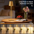 Kakanuo Gold Rechargeable Table Lamp, Cordless Battery Operated Lamp Set — 6