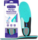 Heavy-Duty Insoles for Women, 200lbs+, Shock Absorbing, Arch Support, Gel Stabilizers, Memory Foam, Trim to Fit, Sizes 6-10 - Teal/Black — 1