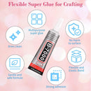 cridoz B7000 Jewelry Glue for Rhinestones,10Pack Flexible Super Glue Gel with Precision Tip Multi Function Clear Gem… — 4