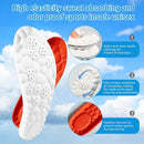 2026 New Steppers Insoles for Men & Women, 4D Cloud Memory Foam Super Soft Insoles, Replacement Shoe Inserts, Shock Absorbing, Anti-Fatigue, All-Day Comfort (Orange, Women 6.5-7) - Women 8.5-9 — 2