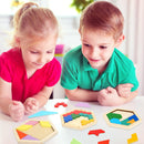 Jerify 5 Pack Wooden Tangram Puzzle for Kids, Brain Teaser Puzzles — 3