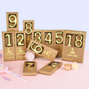 2.76 Inch Classical Gold 13 Number Birthday Candles, Gold Number Candles, Cake Number Candles, Party Celebration — 5