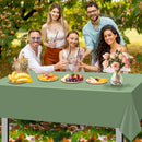 3Pack Sage Green Plastic Tablecloths for Rectangle Tables, Light Green Disposable Tablecloth, Waterproof Sage Green Table Cover for Birthday Bridal Wedding Baby Shower Party Decorations, 54 X 108Inch | 3 Pack — 7