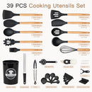 Astercook 39 PCS Kitchen Utensils Set, Silicone Cooking Utensil Sets with Wooden Handle, 446°F Heat Resistant Food… — 2