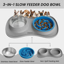 YINEYA 3 in 1 Slow Feeder Dog Bowls,Dog Water Bowl,Cat and Dog Food Bowl — 2