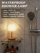Shower Lamp IP54 Waterproof, Cordless Rechargeable Table Lamp, Outdoor Use — 5