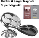 【2-Pack】Magnetic Phone Holder for Car Dash Strong Magnetic Car Phone Mount | Silver photo 2