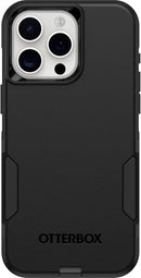 OtterBox iPhone 15 Pro MAX (Only) Commuter Series Case - Black, Slim & Tough, Pocket-Friendly, with Port Protection — 1