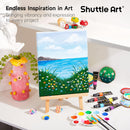 Shuttle Art Acrylic Paint Set, 16 x12ml Tubes Artist Quality Non Toxic Rich Pigments Colors Great for Kids Adults Professional Painting on Canvas Wood Clay Fabric Ceramic Crafts — 8