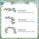 Dusty Blue Sage Green Balloon Arch Kit for Baby Shower Decorations — 8