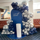 YMSZ Blue and Silver Balloons Arch Garland Kit, Blue Balloons Arch Kit | Navy Blue & Silver — 4