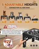 Jovrun Elevated Dog Bowls for Medium Large Size Dogs, Non-Slip Dog Feeder with…