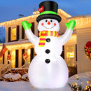 FunFanso 7 FT Christmas Inflatables Snowman Outdoor Decorations, Giant Blow up Snow Man Yard Decor Built-in Bright LED Light Wear Magic Hat, Weatherproof Holiday for Garden Patio Lawn Party Xmas Gifts — 1