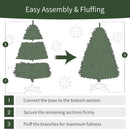 Puleo International 7.5ft Pre-Lit Slim Fraser Fir Christmas Tree — 7