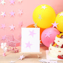 Patelai 130 ft Star Garland Banner Decor,Iridescent Pink | 130 feet — 4