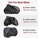 Puroma Bike Cover Waterproof Outdoor Bicycle Windproof Cover for 1-3 Bikes — 2