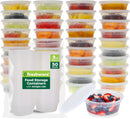 Freshware Food Storage Containers [50 Set] 8 oz Plastic Deli Containers with…