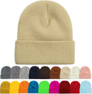 ZOORON Beanie for Men Women Slouchy Winter Beanie Hats Cuffed Skull Caps - 1pack-beige — 1