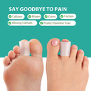 Welnove Toe Protectors – 12-Pack Aloe Vera Extract Infused Silicone Toe Sleeve Toe Covers for Hammer Toes, Corns, Calluses, Blisters – Soft Gel Protector Toe Cushions for Pain Relief (Multi-Size) | Clear-aloe Vera — 6