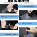 EDSRDXS 2x20ml Soft & Hard UV Resin Bonding Glue Kit with UV Light — 4