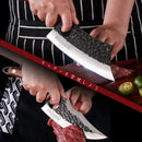 Huusk Kitchen Knife Set - Hand Forged Viking Chef Knives for Meat, Men Gift — 3