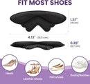 Shoe Grips Liners for Loose Shoes - Kimihome 4-Pair Heel Inserts Pads for Back of Heel Protect, Prevent Slip, Blisters, Rubbing, Fit Boots, Sandals, High Heels, Shoes Too Big, Men Women, Black - Black | 4 Pairs — 3