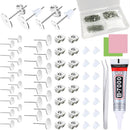 N NOROCME 665Pcs Earring Posts with Jewelry Glue Tweezers,Stainless Steel — 1