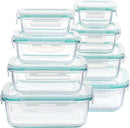 Vtopmart 8 Pack Glass Food Storage Containers with Lids Green — 1
