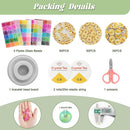 3524pcs Glass Beads Bracelet Making Kit, 4 Types 96 Colors 6mm Glass Beads — 6