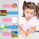 ESRICH Mini Canvases for Painting 4x4 Canvas Value Pack of 48PCS, 2/5In Thickness Small Canvas, Great for School Projects, Kids Birthday Party and Wall Decoration, White | 4x4in-48 Packs — 4