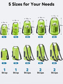 HEETA Dry Bag Waterproof Backpack with Phone Case 5L | Lemon Green — 2