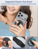 EWA MagOne 3rd Gen [Compatible with MagSafe] Phone Grip Stand with Finger Strap, Removable Magnetic Ring Holder Kickstand Loop for iPhone 17,16,15,14,13,12 Series (Black) photo 3