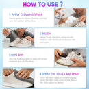 Shoe Cleaning Kit for Sneakers, Water-Free Foam Sneaker Cleaner, Shoe Protector Spray with Brush & Towel | USA — 3