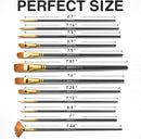 Professional Artist Paint Brush Set of 12 - Acrylic Painting Brushes Kit — 7