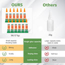 WOUSEDO 12 X 3g Super Glue Clear, Fast Drying Cyanoacrylate(CA) Glue — 5
