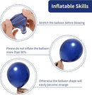 RUBFAC Blue Balloons Navy Blue Balloon Different Sizes 129pcs — 3