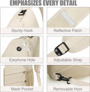 Pritent Crossbody Bags for Women Men Trendy Sling Bag Backpack Casual Chest Bag with Convertible Shoulder Strap | Medium | Beige — 5