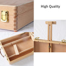 DEAYOU Wood Tabletop Easel Storage Box, Beechwood Portable Sketchbox for Painting, Adjustable Wooden Desktop Drawing Easel Case for Art Supplies, Painters, Adult, Student, Artist, Beginner — 7