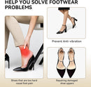 Pointed Toe Insoles for Women, Slim Fit Memory Foam Shoe Inserts with Arch Support, Breathable Perforated Cushion Pads for High Heels & Dress Shoes, Anti-Slip PU Top Layer for Pain Relief - Brown - S:6-7.5(26.5CM) — 2