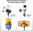 ATUMTEK Selfie Stick Tripod, 3-in-1 Extendable Aluminum Phone Tripod with Detachable Bluetooth Remote, Compatible with iPhone 17/16/15/14/13/12/11/11 Pro/XS Max/XR and Samsung Smartphones, Black photo 3
