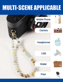CH.yishi Crystal Beaded Phone Wrist Strap Charm Chain Camera Lanyard photo 3