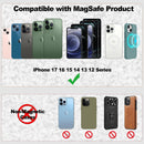 iLodn Magnetic Wallet Compatible with MagSafe for iPhone 17 16 15 14 13 12 Pro Max Air Plus Model, Mag 3 Safe Card Holder Stick on Accessories for Cell Phone & Case, Jet photo 2