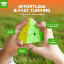STEAM Life Speed Cube Set 4 Pack Magic Cube | Includes Speed Cubes 3x3, 2x2 Speed Cube, 4x4, Pyramid Cube, Smoothly Puzzle Cube Bundle Magic Cubes Collection for Kids & Adults — 3