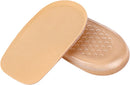 1/2 Inch Heel Lifts for Leg Length Discrepancy Gel Height Increasing Insoles Soft Shoe Lifts for Women Men Uneven Legs Comfort Half Foot Insoles for Heel Pain - Brown — 1